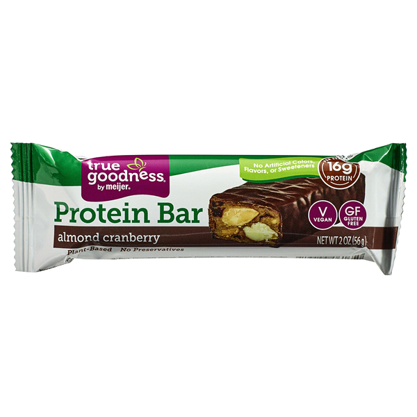 slide 1 of 1, True Goodness Protein Bar, Almond Cranberry, 56 gram