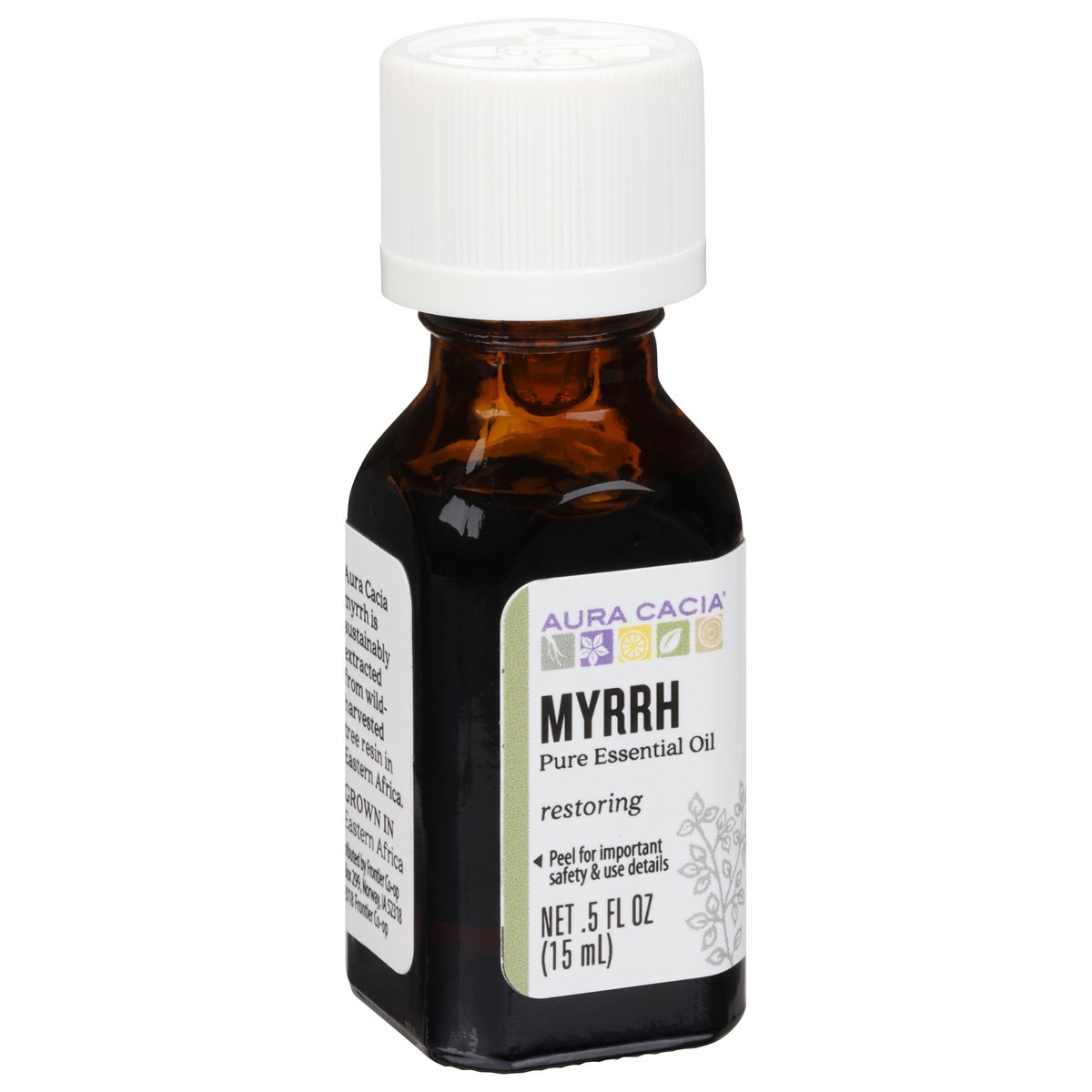 slide 5 of 9, Aura Cacia Myrrh Essential Oil, 0.5 oz