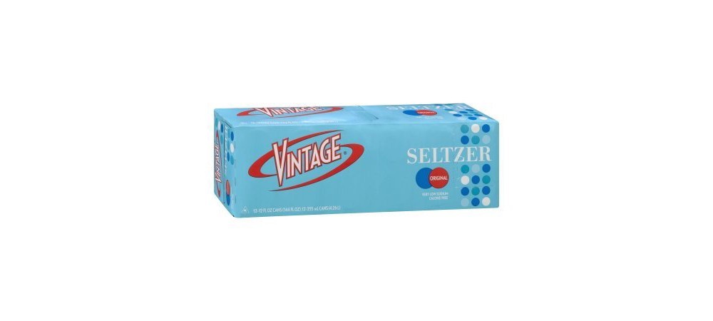 slide 3 of 3, Vintage Original Seltzer Water, 12 ct; 12 fl oz