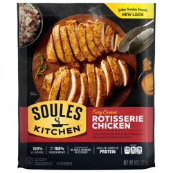 John Soules Foods Seasoned Rotisserie Chicken, 8 oz, Refrigerated