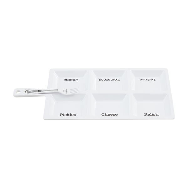 slide 1 of 1, Mud Pie Melamine Condiment Tray, 1 ct