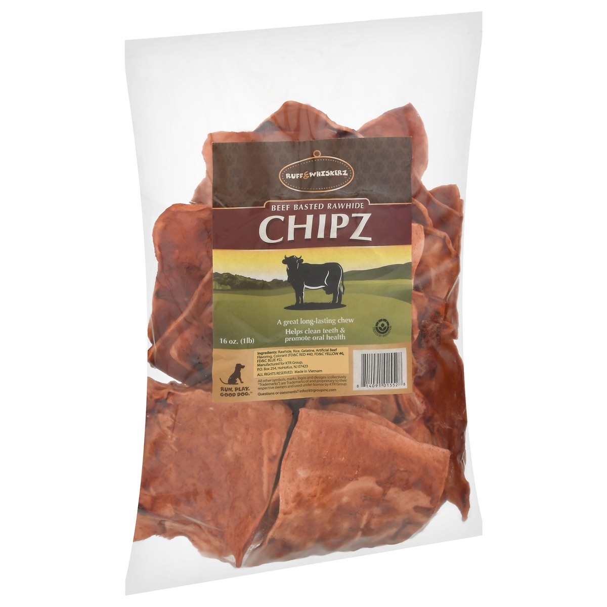 slide 2 of 9, Ruff & Whiskerz Rawhide Beef Basted Chipz 16 oz, 16 oz