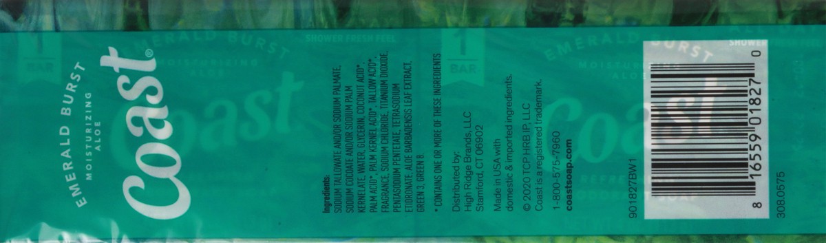 slide 8 of 14, Coast Refreshing Emerald Burst Deodorant Soap 16 - 4 oz Bars, 16 ct