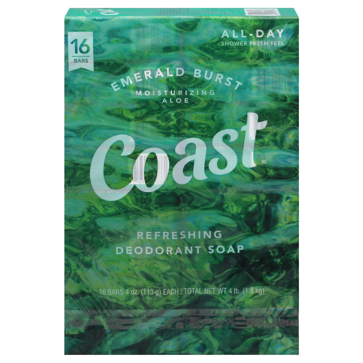 slide 1 of 14, Coast Refreshing Emerald Burst Deodorant Soap 16 - 4 oz Bars, 16 ct