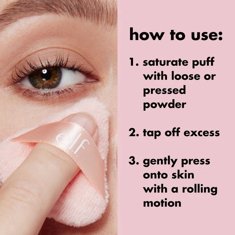 slide 10 of 10, e.l.f. Halo Glow Pinkie Puffs Beauty Tool, 1 ct