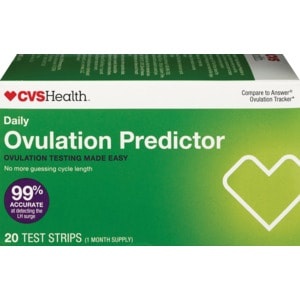 slide 1 of 1, CVS Health Daily Ovulation Predictor, 20 ct