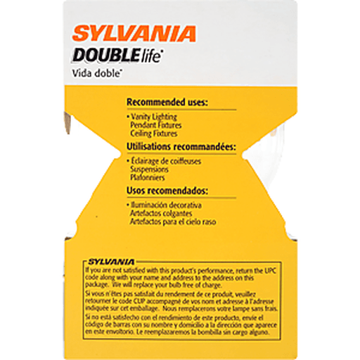 slide 6 of 8, Sylvania 40 Watt Double Life Indoor Light Bulb, 1 ct