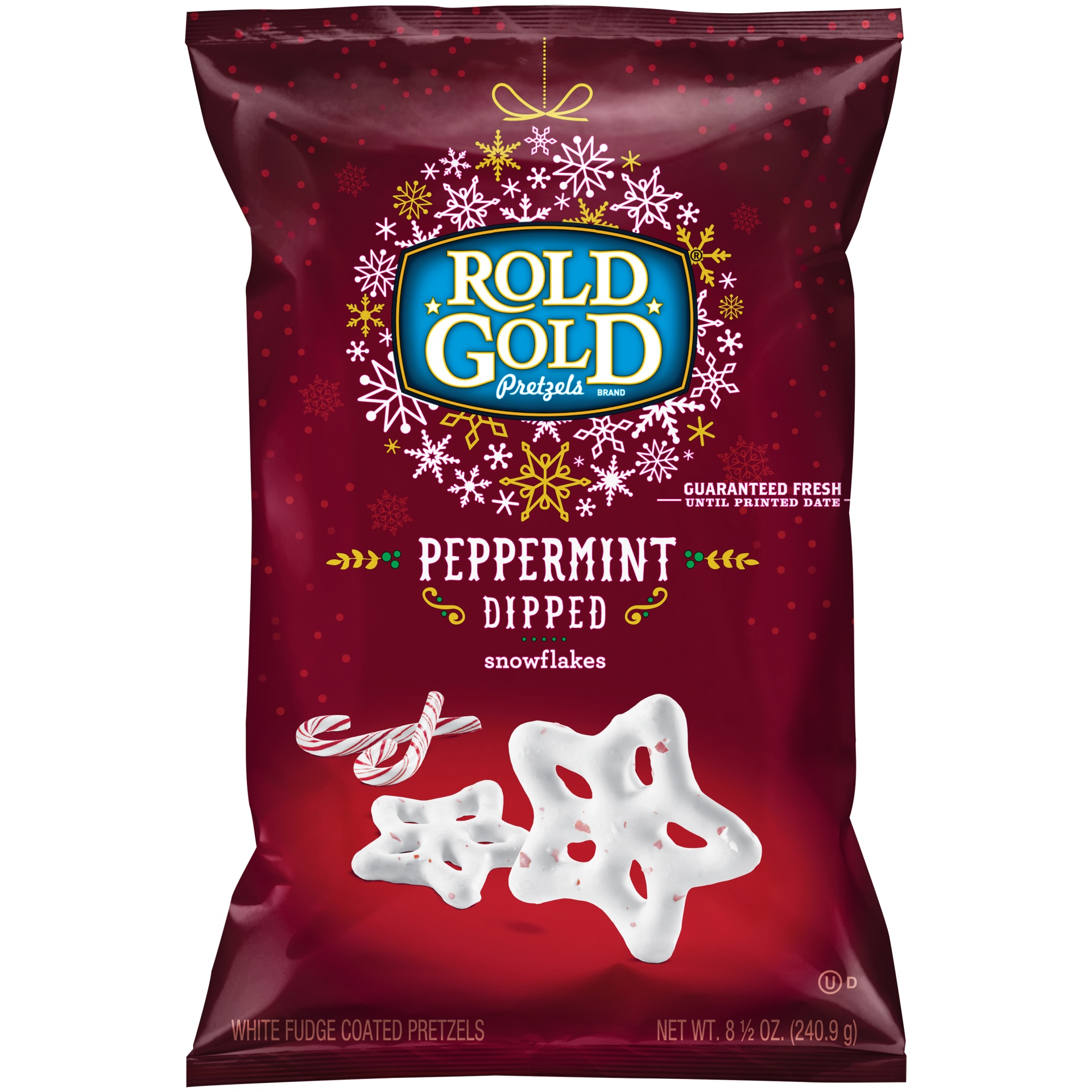 slide 1 of 1, Rold Gold Peppermint Dipped Snowflak, 8.5 oz