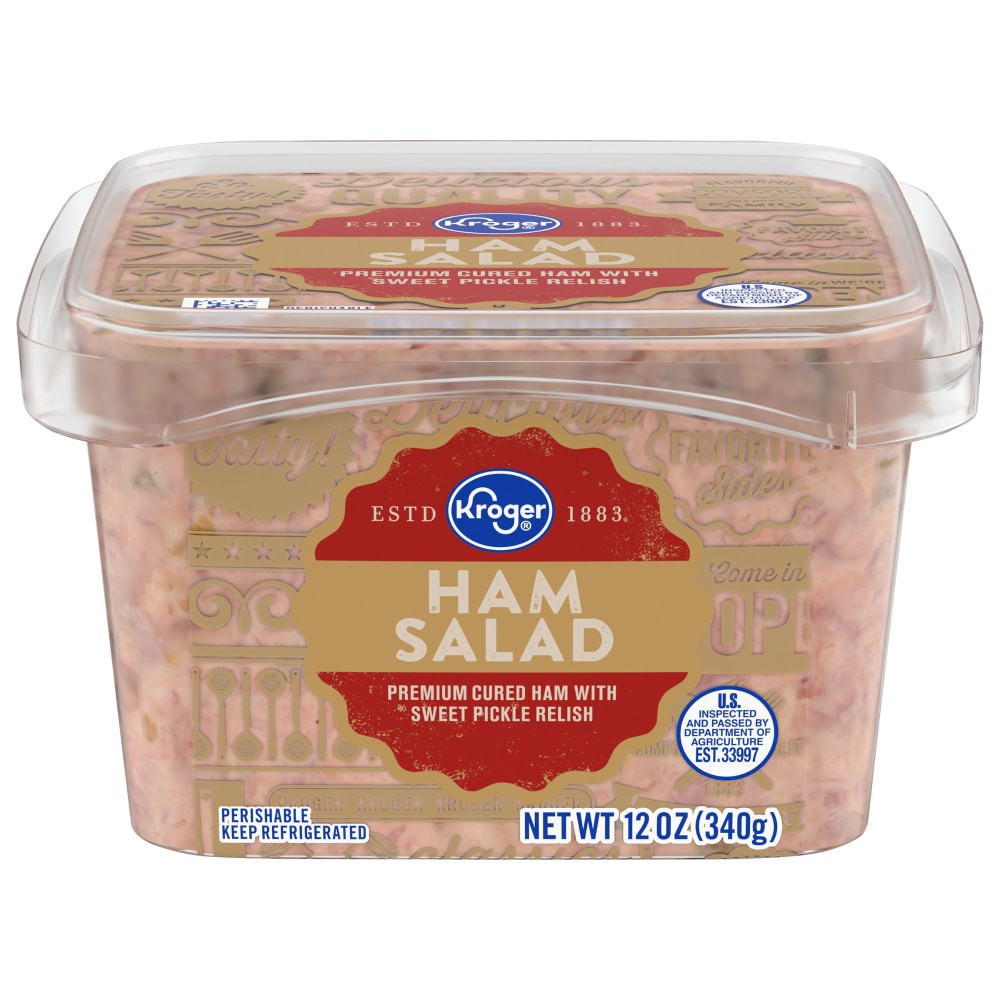 slide 2 of 3, Kroger Ham Salad, 12 oz