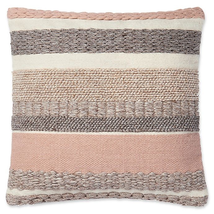 slide 1 of 1, Magnolia Home by Joanna Gaines Delphine Square Throw Pillow - Blush, 22 in