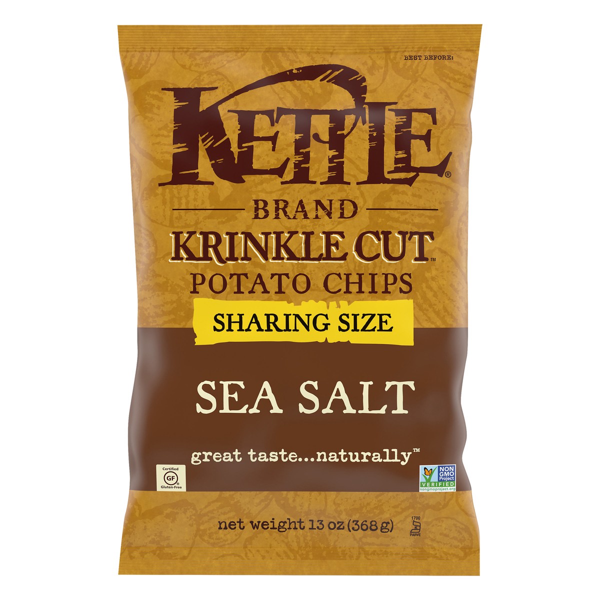 slide 1 of 5, Kettle Brand Krinkle Cut Sea Salt - 13 Oz, 13 oz