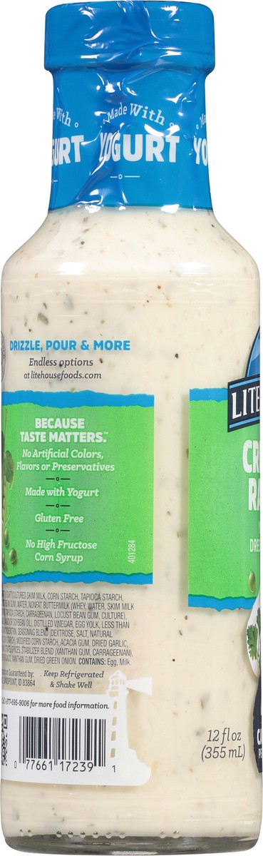 slide 8 of 9, Litehouse Yogurt Creamy Ranch Dressing & Dip 12 fl oz, 12 fl oz