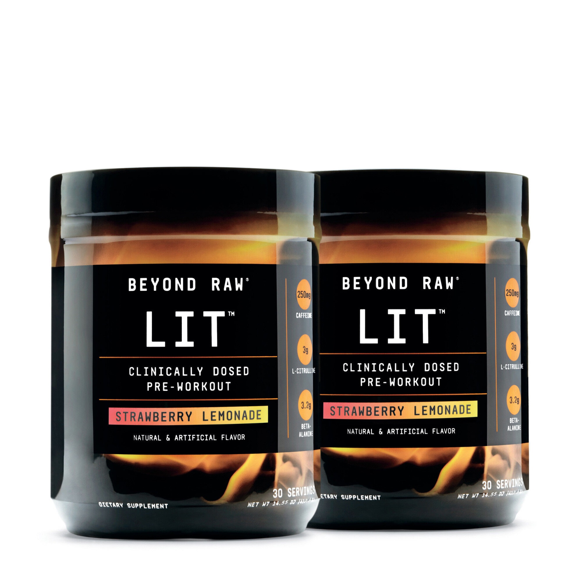 slide 1 of 1, Beyond Raw LIT - Strawberry Lemonade - Twin Pack, 1 ct