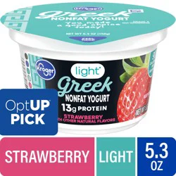 Kroger Strawberry Light Nonfat Greek Yogurt