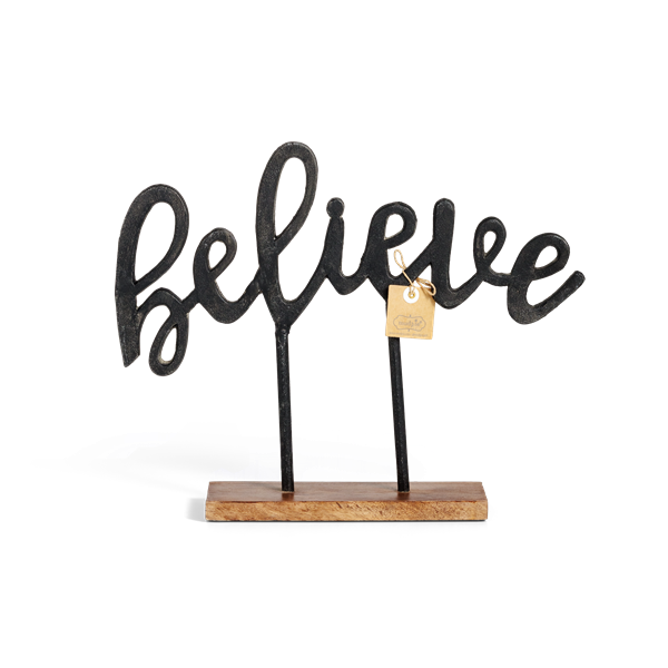 slide 1 of 1, Mud Pie Believe Tabletop Decor, 1 ct