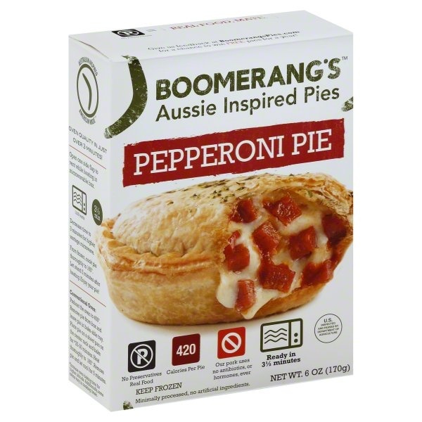 slide 1 of 1, Boomerang's Pepperoni Pot Pie, 6 oz