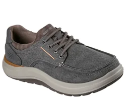 Skechers Men's Altman-Finch Casuals, Taupe, Size 12 Wide