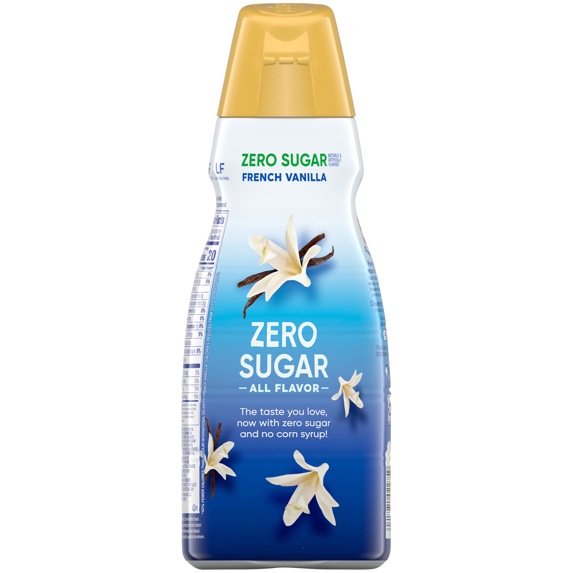 slide 4 of 7, International Delight Sugar-Free, Zero Sugar French Vanilla Coffee Creamer, 32 fl oz