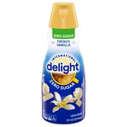 International Delight Coffee Creamer, Zero Sugar French Vanilla, 32 FL OZ Bottle