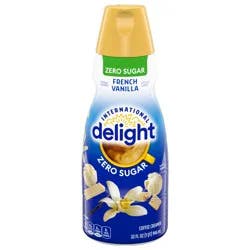 International Delight Coffee Creamer, Zero Sugar French Vanilla, 32 FL OZ Bottle