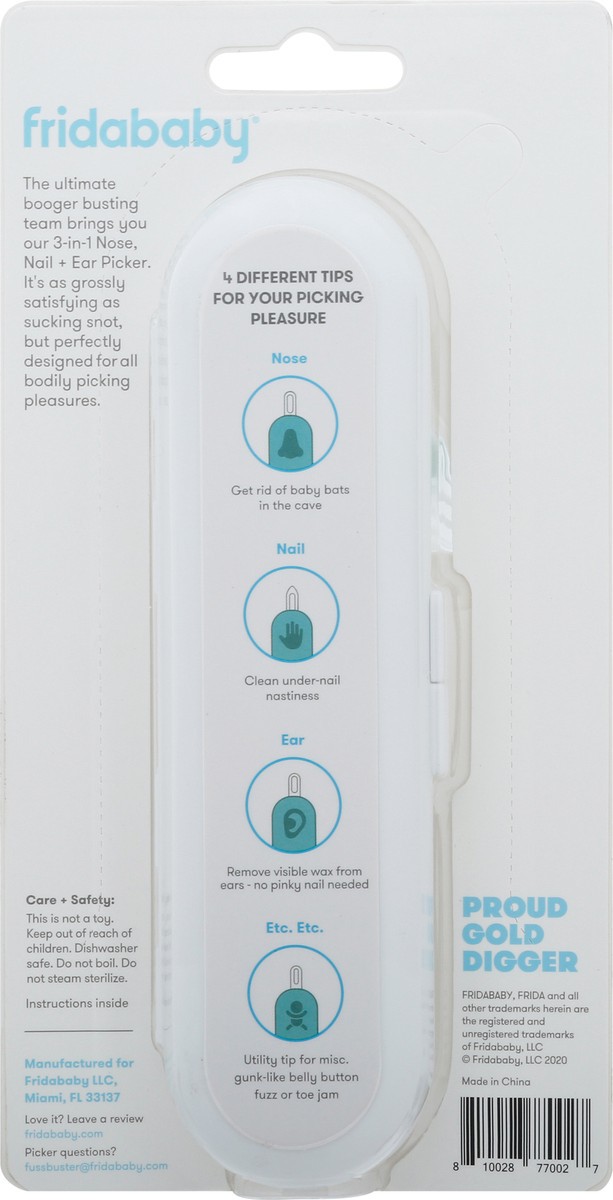 slide 8 of 11, Fridababy 3-in-1 Nose, Nail + Ear Picker 1 ea, 2 ct