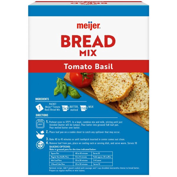 slide 20 of 29, Meijer Tomato Basil Bread, 16.63 oz