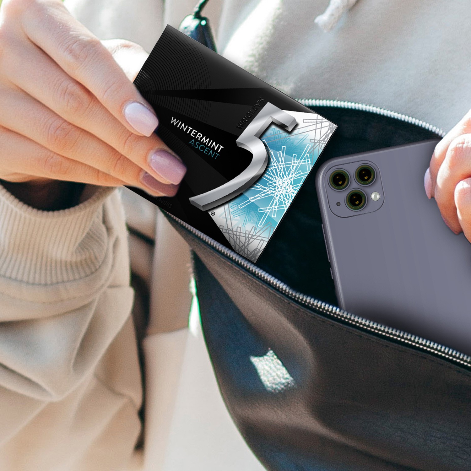 slide 7 of 8, 5 GUM Wintermint Ascent Sugarfree Gum (Pack of 10), 10 ct