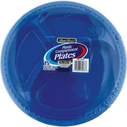 Best Choice Plastic Compartment Plates