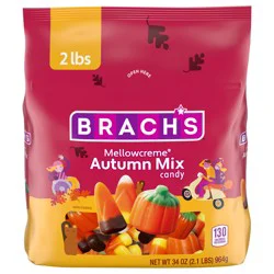 Brach's 08542 160236 Halloween Autumn Mix Candy Corn 34 oz
