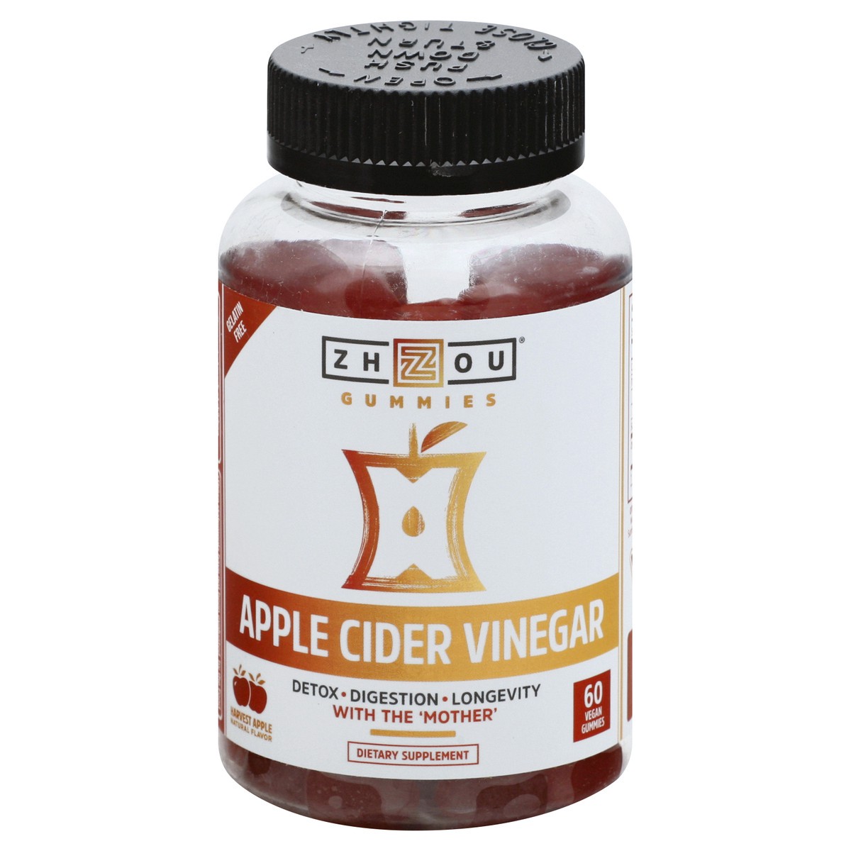 Zhou Apple Cider Vinegar, Harvest Apple, Vegan Gummies 60 ct Shipt