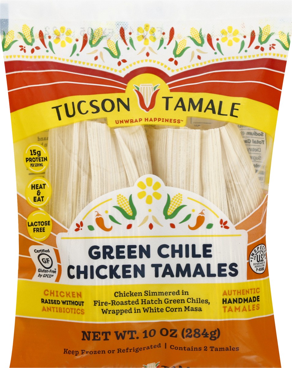 slide 12 of 13, Tuscan Tamale Green Chile Chicken Tamales 2 ea, 10 oz