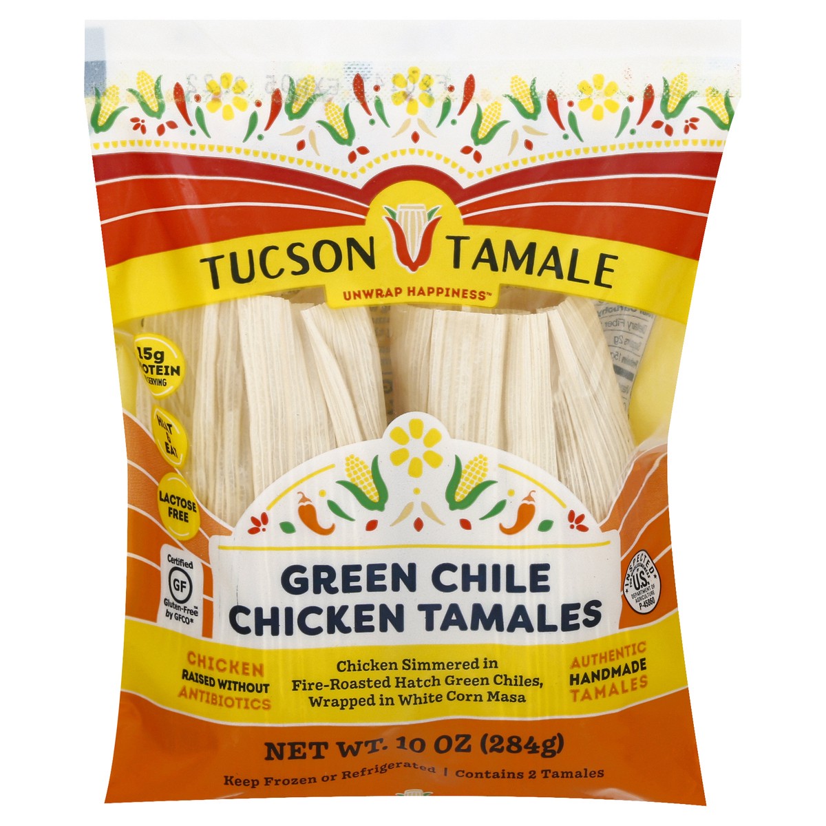 slide 6 of 13, Tuscan Tamale Green Chile Chicken Tamales 2 ea, 10 oz