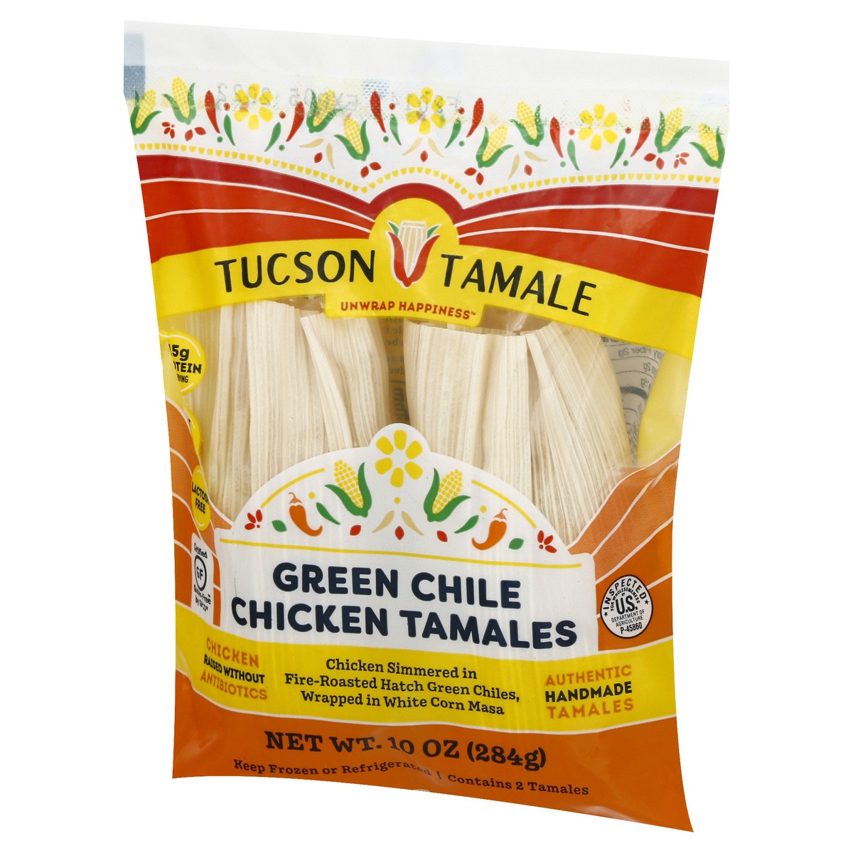 slide 2 of 13, Tuscan Tamale Green Chile Chicken Tamales 2 ea, 10 oz