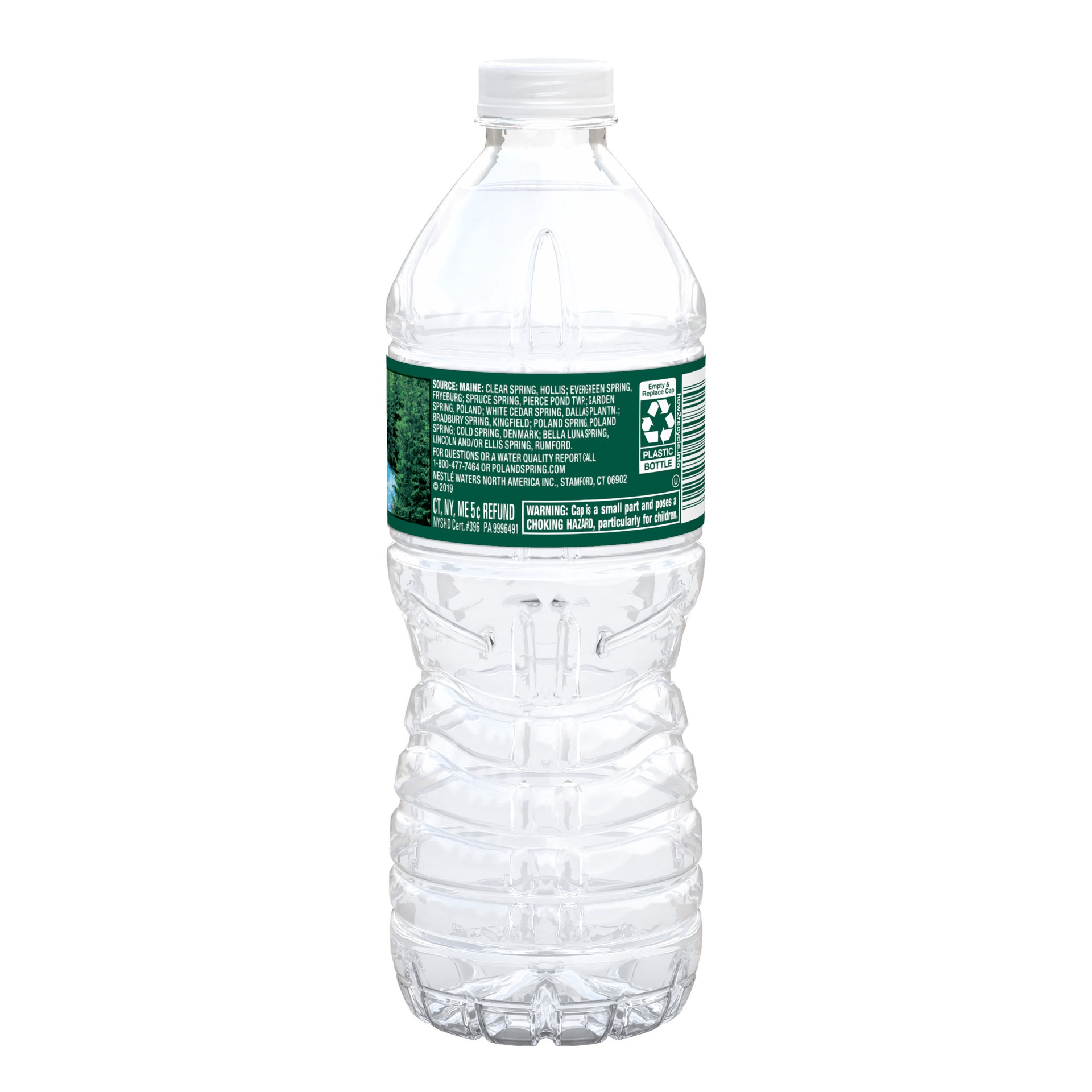 slide 1 of 4, POLAND SPRING Brand 100% Natural Spring Water, 16.9-ounce plastic bottle, 16.9 fl oz