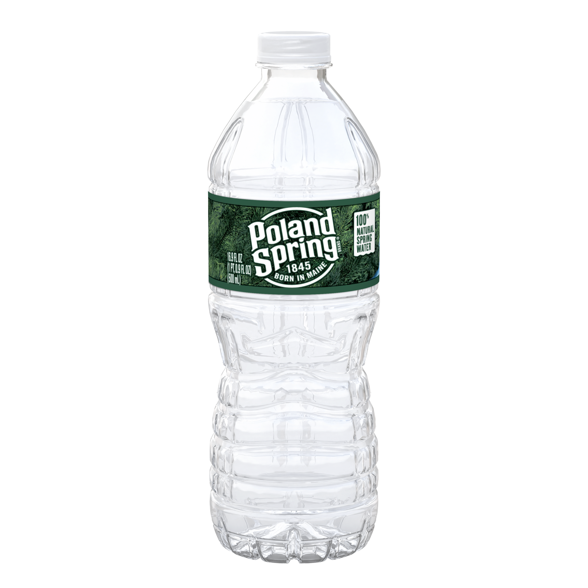 slide 1 of 4, Poland Spring Brand 100% Natural Spring Water, 16.9-ounce plastic bottle, 16.9 fl oz