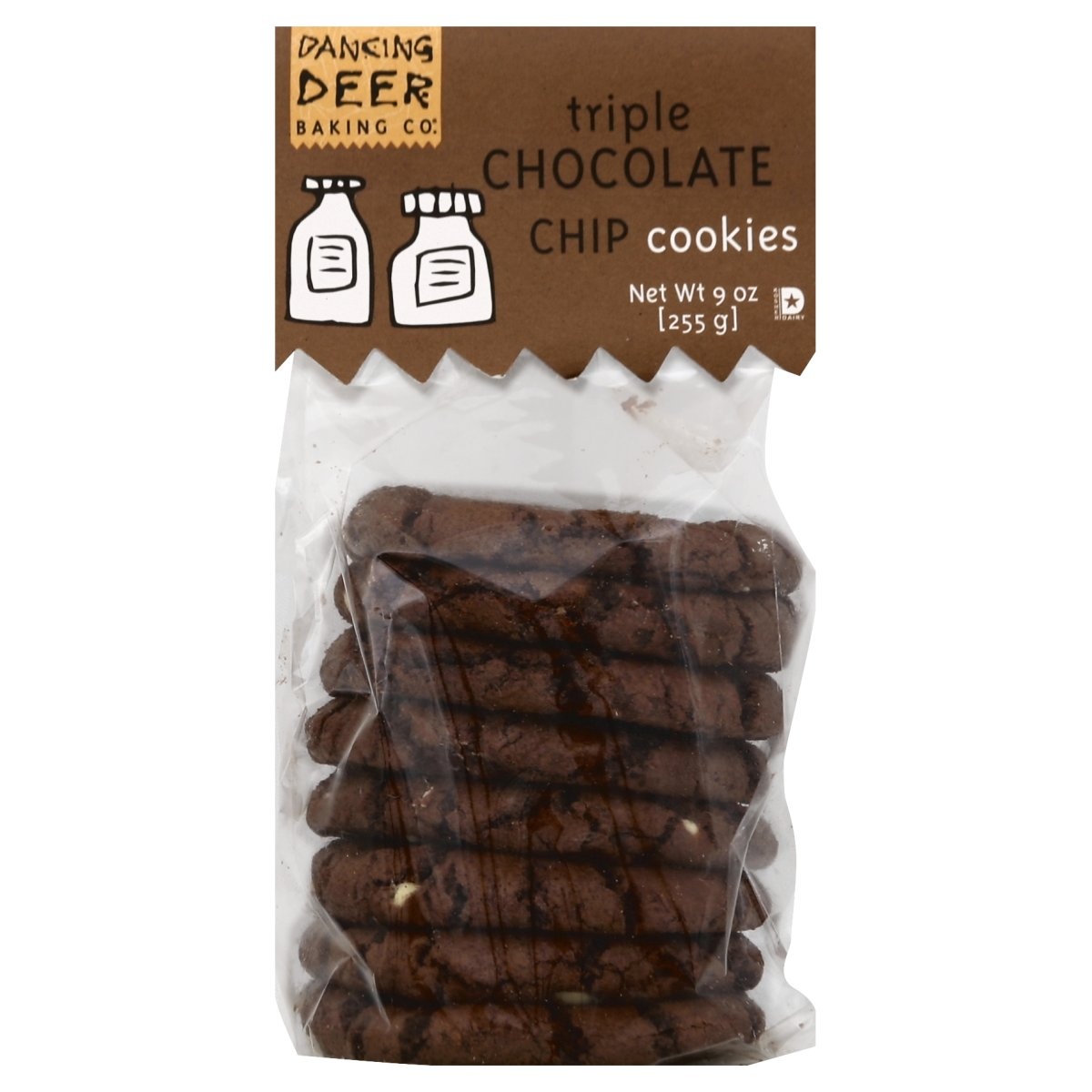 slide 1 of 1, Dancing Deer Baking Co. - Triple Chocolate Chip Cookies, 10.5 oz
