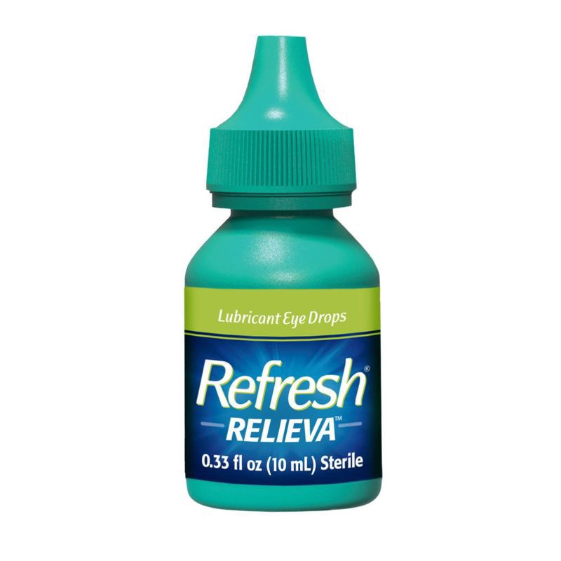 slide 9 of 12, Refresh Relieva Lubricant Eye Drops Preserved Tears, 0.33 fl oz (10 mL), 0.33 oz