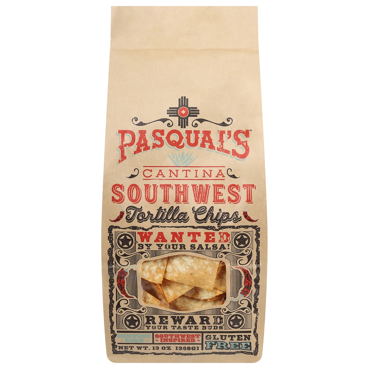 slide 1 of 14, Pasqual's Cantina Southwest Tortilla Chips 13 oz, 13 oz