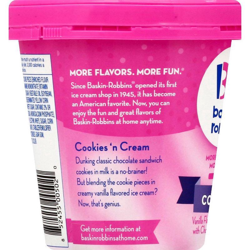 slide 6 of 6, Baskin-Robbins Baskin Robbins Cookies & Cream Ice Cream, 14 oz