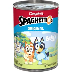 Campbell's SpaghettiOs Original Bluey Shapes Canned Pasta, 15.8 oz