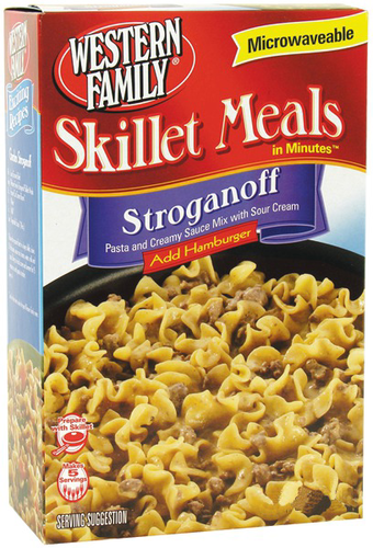 slide 1 of 1, Western Family Skillet Meals Stroganoff, 5.6 oz