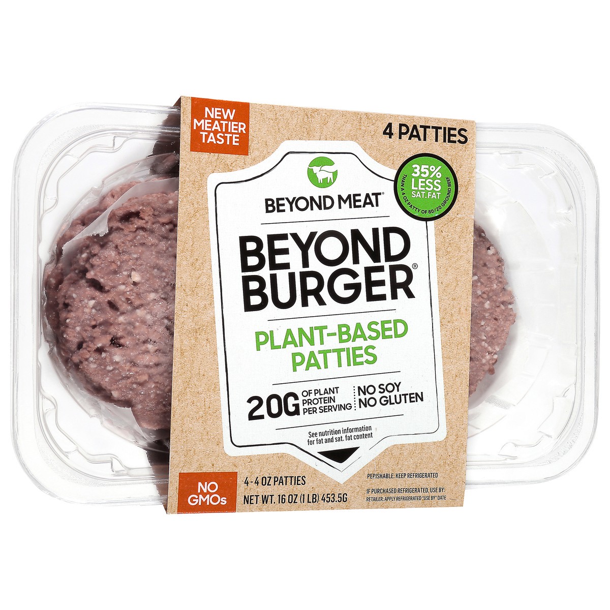slide 3 of 13, Beyond Meat Beyond Burger, 16 oz