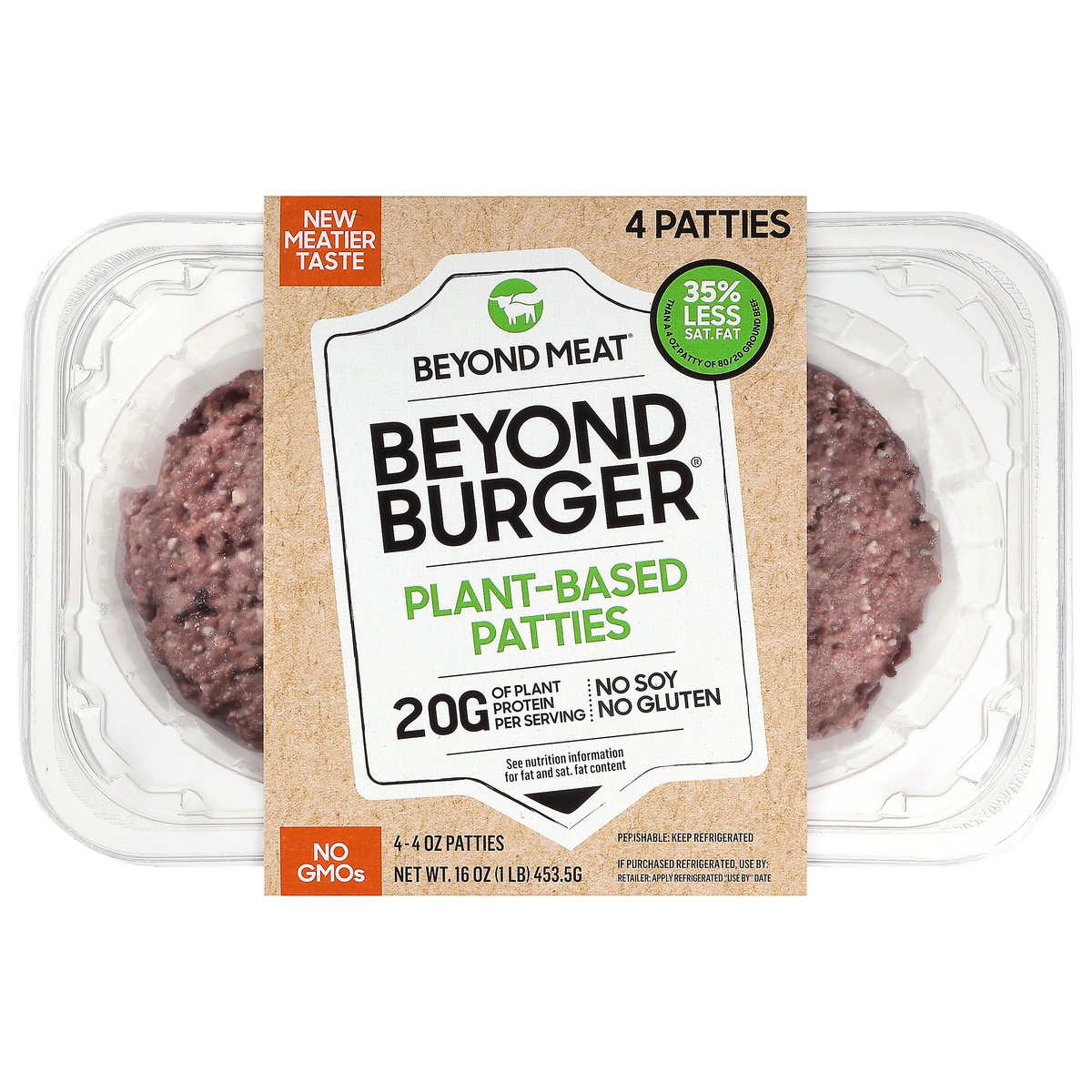 Beyond Meat Beyond Burger Plant-Based Patties 24 Oz | Shipt