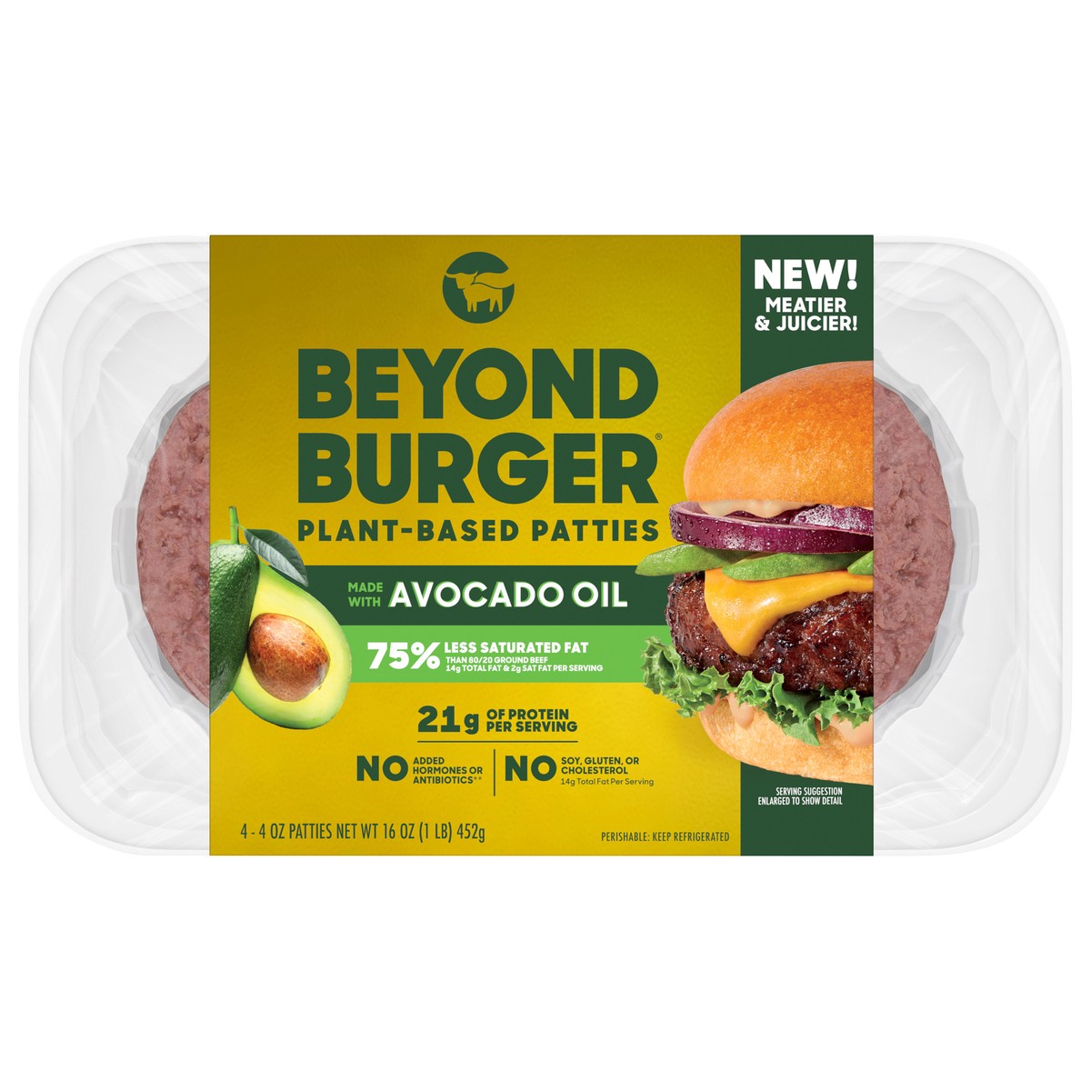 slide 1 of 13, Beyond Meat Beyond Burger, 16 oz