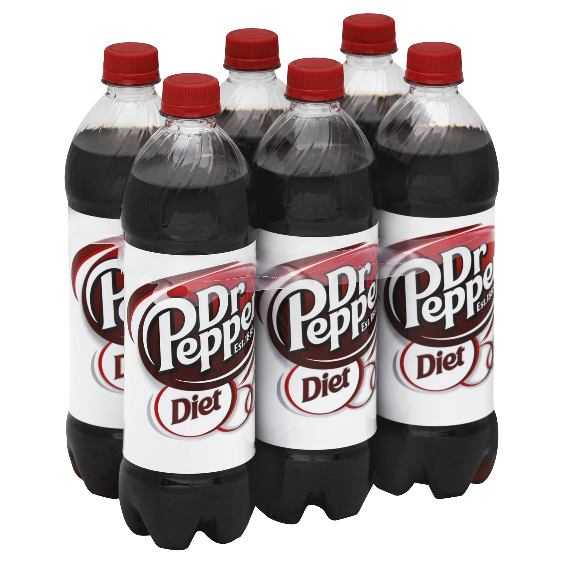 slide 1 of 4, Dr Pepper Diet Soda, 6 ct; 24 fl oz