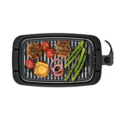 Chefman Smokeless Indoor Electric Grill Adjustable Temperature Control