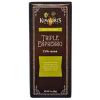 slide 1 of 1, Kowalski's Dark Chocolate Espresso Bar, 3 oz