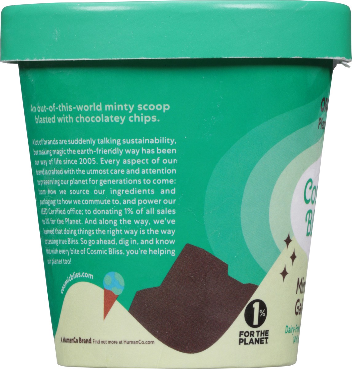 slide 3 of 9, Cosmic Bliss Mint Chip Galactica Ice Cream, 1 pint