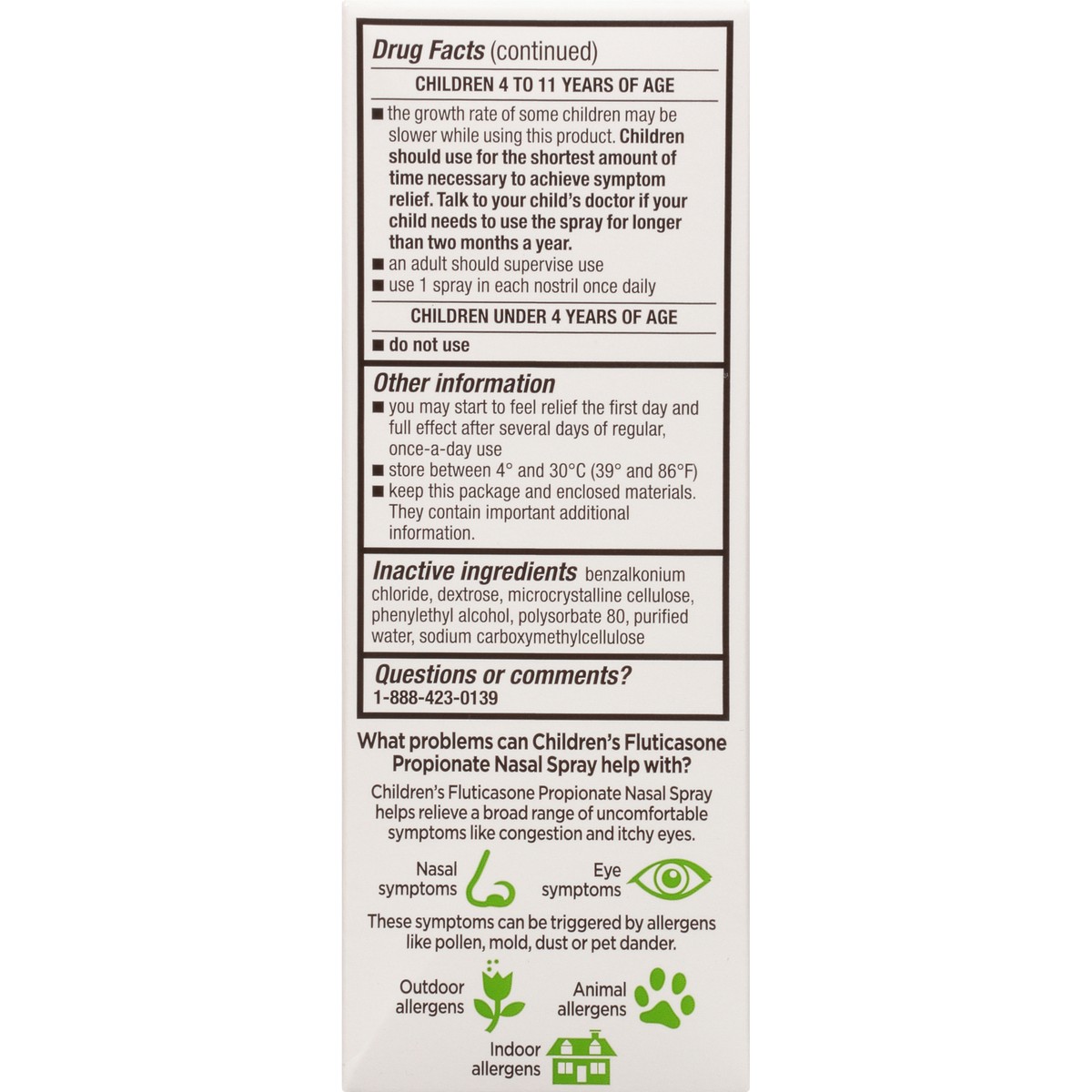 slide 8 of 11, TopCare Non-drowsy Full Prescription Strength Children's Allergy Relief Fluticasone Propionate (glucocorticoid) 50 Mcg Allergy Symptom Reliever Nasal Metered Sprays, 0.34 fl oz