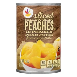 Giant Sliced Yellow Cling Peaches in Juice
